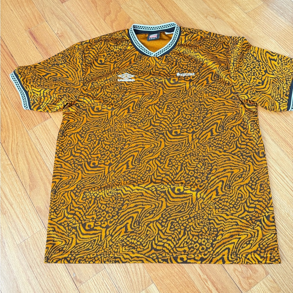 Umbro Gold and Black Jersey with Paisley Pattern